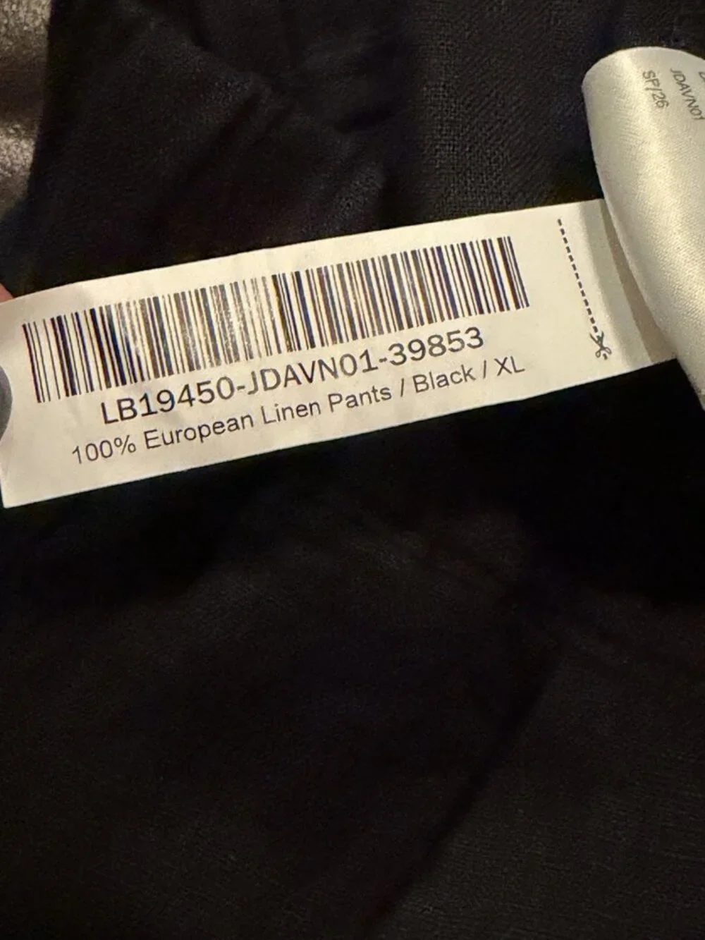 Quince 100% European Linen Wide Leg Pant Black Womens XL Elastic Waist Beach